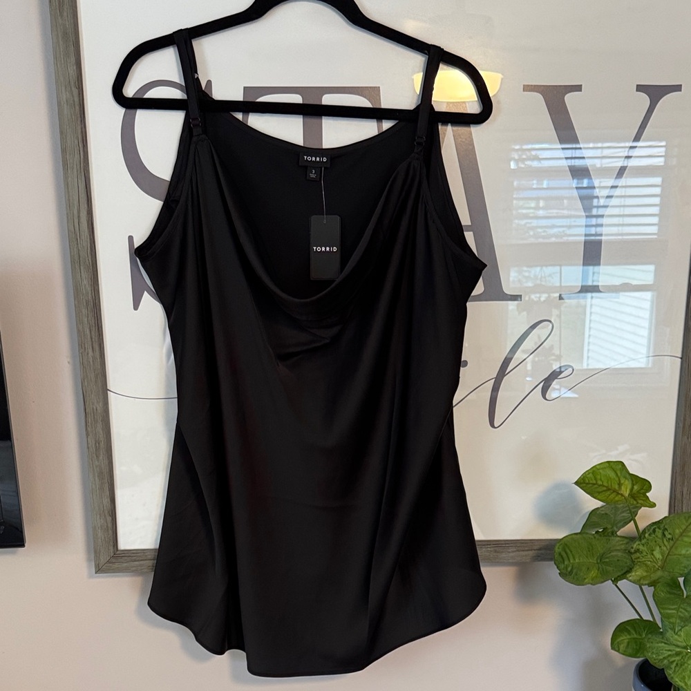 Torrid Elegant Black Camisole Top